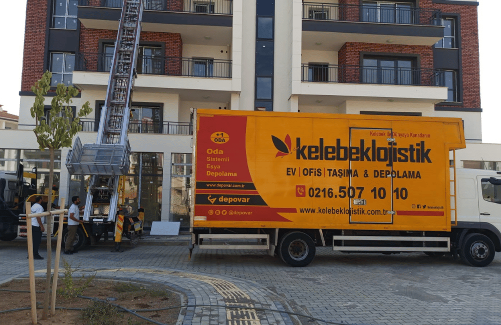 İçmeler dış cephe nakliyat teleskopik asansörü kurulumu